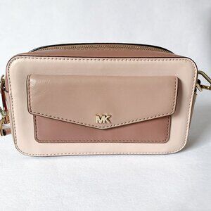Michael Kors Small Tri-Colour Camera Bag | Soft Pink Multi